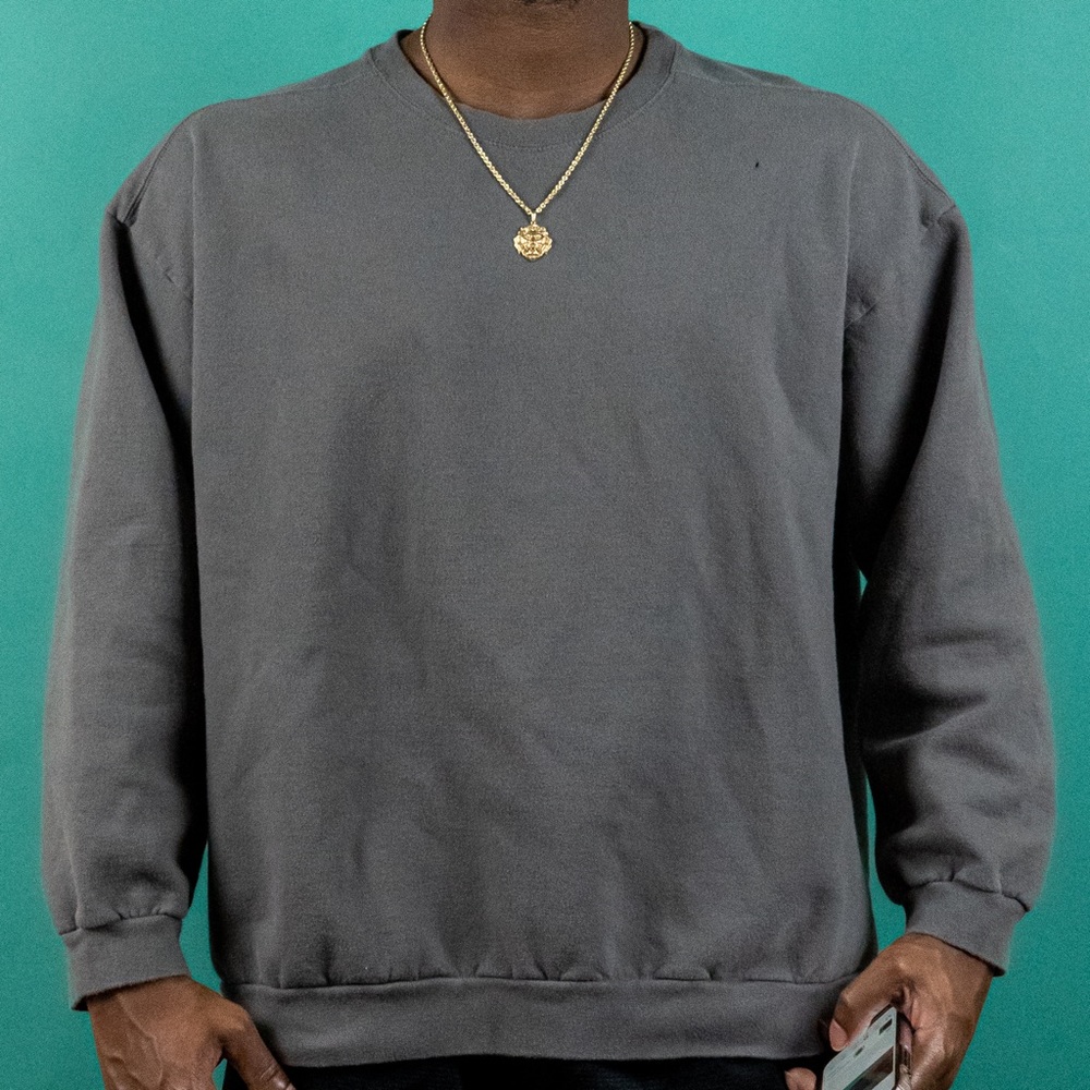 Basic Grey Anvil Crewneck